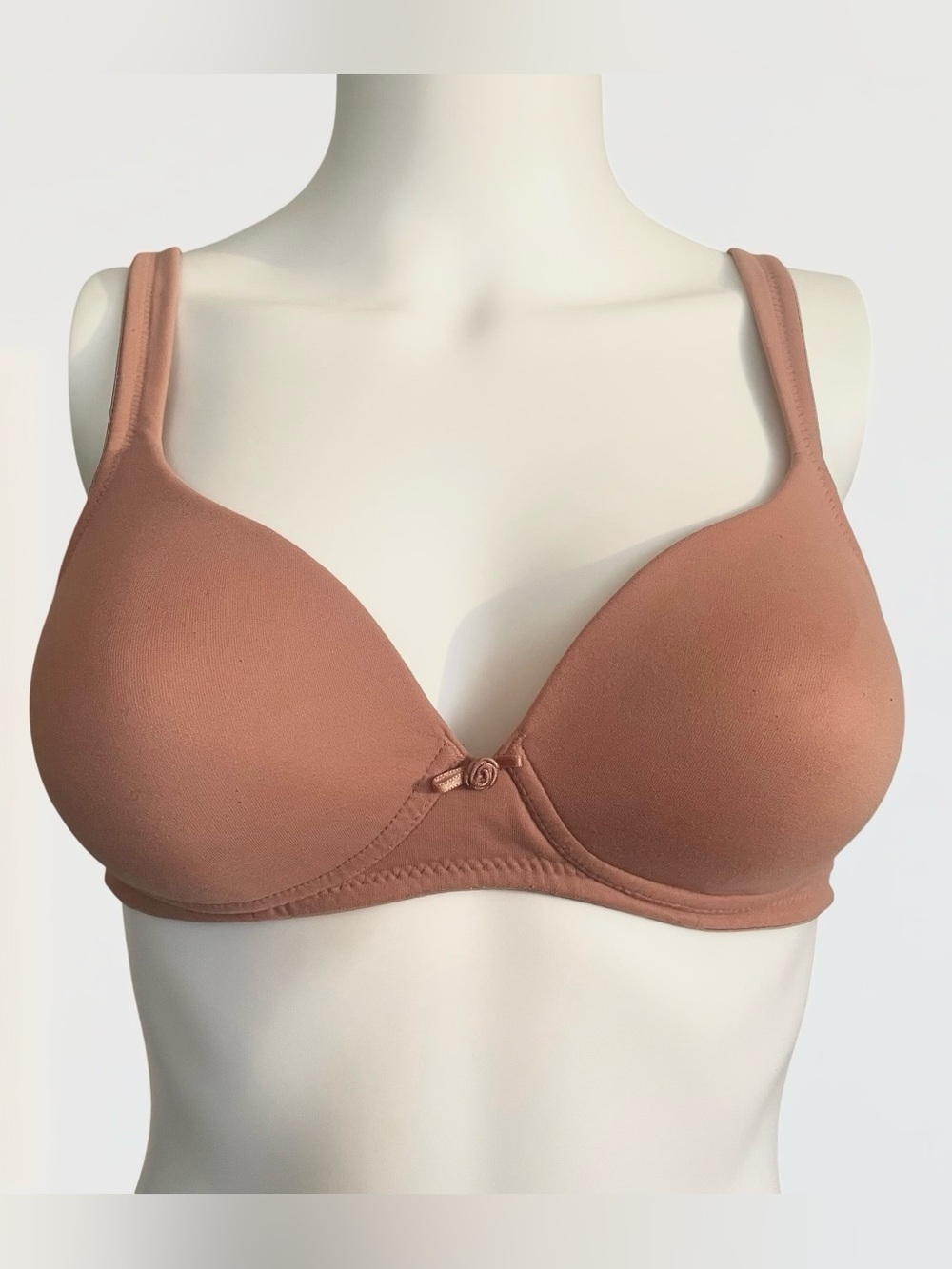 Vintage 90s Victoria’s Secret Bra 34B Mauve Wireless Lightly Padded